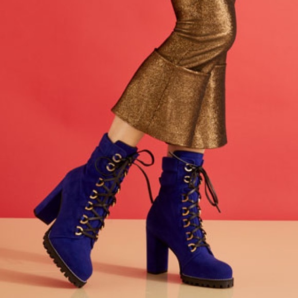 Stuart Weitzman Shackleton Combat Boots Suede Grey - Picture 4 of 11